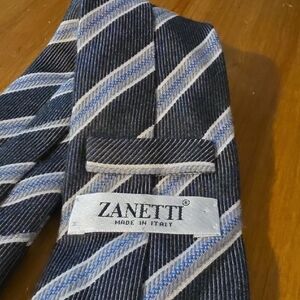 Zanetti Blue Striped Men's Tie